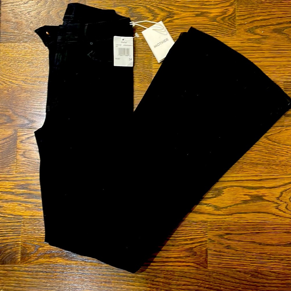 Mother NWT "The Doozy" flared jeans. Color is "Not Guilty".